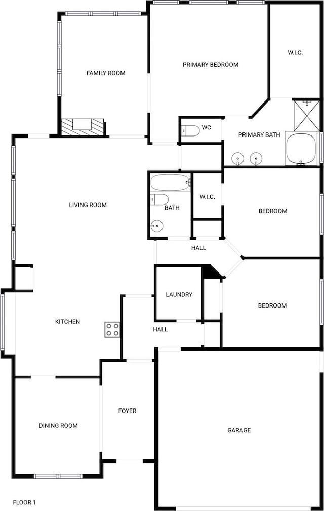 6400 Hawthorn Dr, Denton, TX 76208 - home floor plan