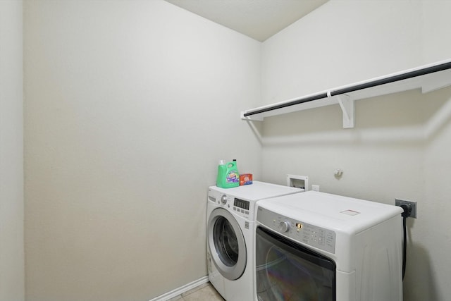 309 Pimlico Way, Ponder, TX 76259 - laundry area with washer and dryer and baseboards
