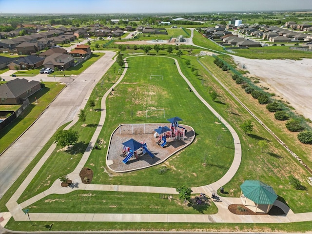 309 Pimlico Way, Ponder, TX 76259 - aerial view of residential area featuring a community park