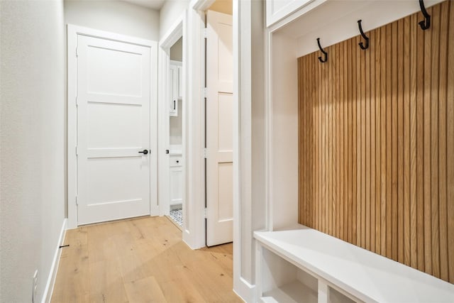 3621 Barber Crk, Fort Worth, TX 76244 - mudroom featuring light wood finished floors and baseboards