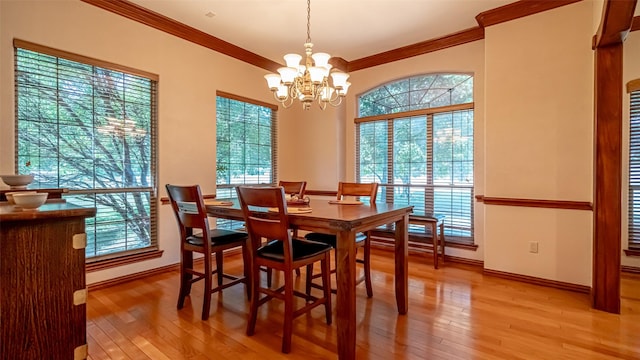 1905 Yucatan Dr, Granbury, TX 76048 - dining room featuring healthy amount of natural light, light wood finished floors, and crown molding