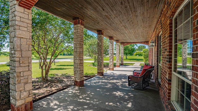 1905 Yucatan Dr, Granbury, TX 76048 - view of patio / terrace featuring a porch