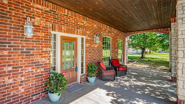 1905 Yucatan Dr, Granbury, TX 76048 - entrance to property featuring brick siding and a porch