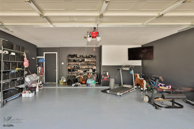 5249 Western Plains Ave, Abilene, TX 79606 - garage featuring a garage door opener