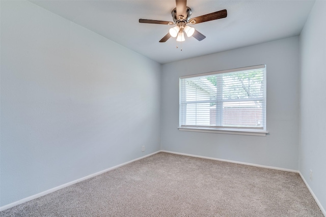 2335 San Paula Ave, Dallas, TX 75228 - carpeted empty room featuring baseboards and a ceiling fan