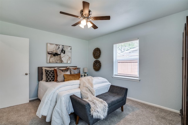 2335 San Paula Ave, Dallas, TX 75228 - carpeted bedroom with a ceiling fan and baseboards