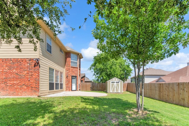 4504 Angelina Way, Fort Worth, TX 76137 - view of yard with a patio area, a shed, and an outbuilding
