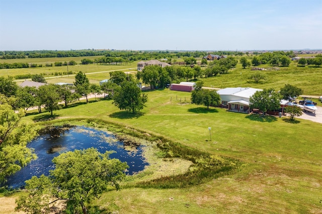 5295 Ganzer Rd W, Krum, TX 76249 - overview of rural landscape featuring a nearby body of water