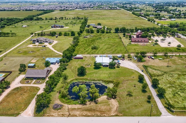 5295 Ganzer Rd W, Krum, TX 76249 - aerial view of property and surrounding area featuring rural landscape
