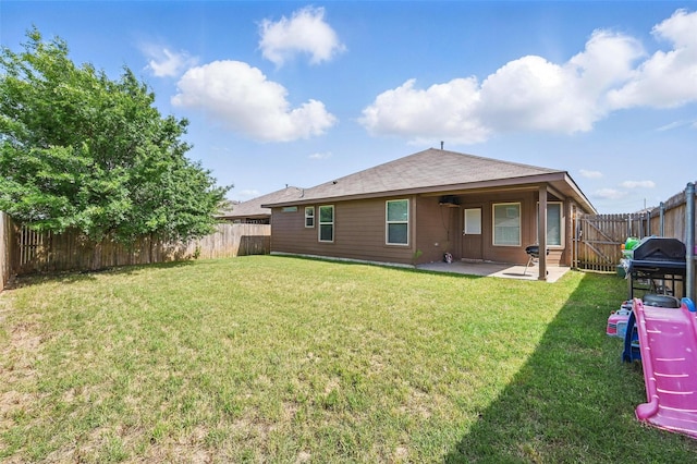 737 Walls Blvd, Crowley, TX 76036 - rear view of house with a patio