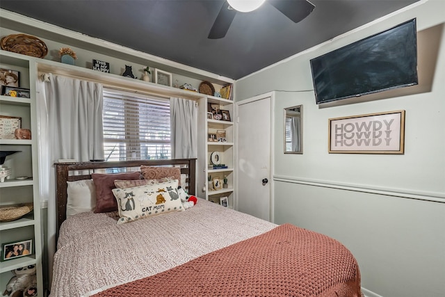 3020 Meadowlark, Tyler, TX 75701 - bedroom featuring multiple windows, ceiling fan, and crown molding