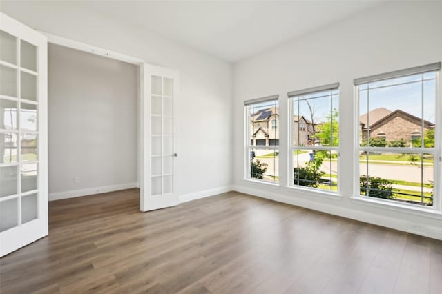 6322 Farndon Dr, Celina, TX 76227 - spare room with french doors and wood finished floors