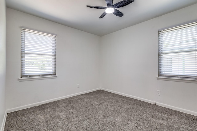 5241 E Berry St, Fort Worth, TX 76119 - carpeted spare room featuring a ceiling fan and baseboards