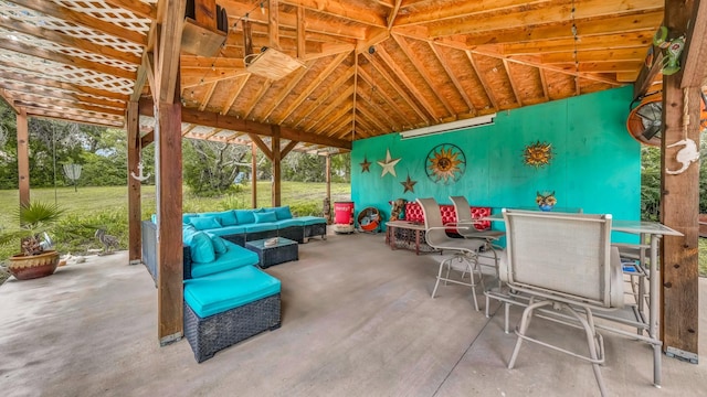 1516 Scotland Ave, Azle, TX 76020 - view of patio featuring an outdoor hangout area and outdoor dining space