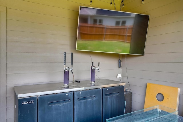 2148 Bellatrix Dr, Haslet, TX 76052 - clothes washing area with wood walls