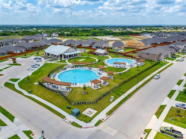 2148 Bellatrix Dr, Haslet, TX 76052 - aerial view of residential area with a pool area