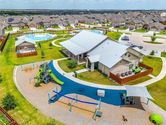 2148 Bellatrix Dr, Haslet, TX 76052 - aerial perspective of suburban area with a pool