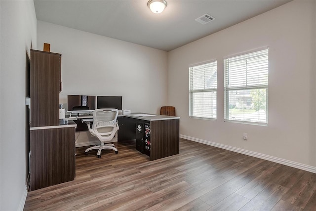 2148 Bellatrix Dr, Haslet, TX 76052 - office featuring wood finished floors and baseboards