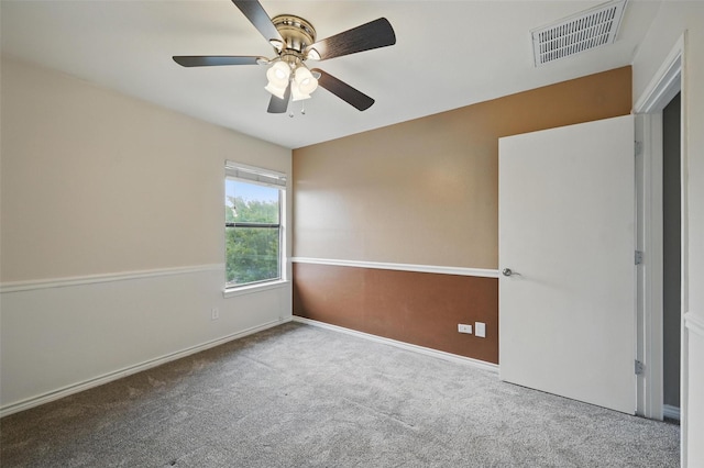3211 Ruidoso Ln, Mckinney, TX 75070 - spare room with carpet floors, ceiling fan, and baseboards