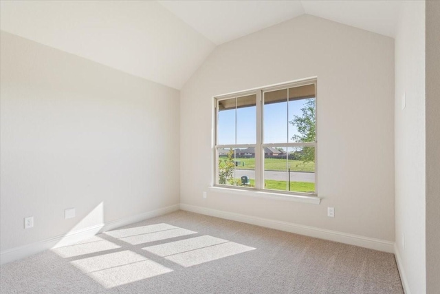 514 Geyser Trl, Waco, TX 76657 - carpeted spare room featuring lofted ceiling and baseboards