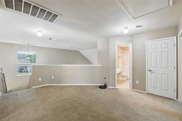 1632 Degnen Ln, Providence Village, TX 76227 - carpeted empty room with attic access and baseboards