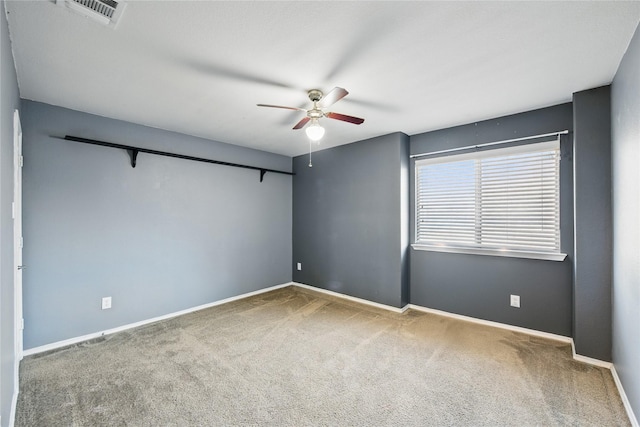1632 Degnen Ln, Providence Village, TX 76227 - empty room featuring ceiling fan, carpet floors, and baseboards