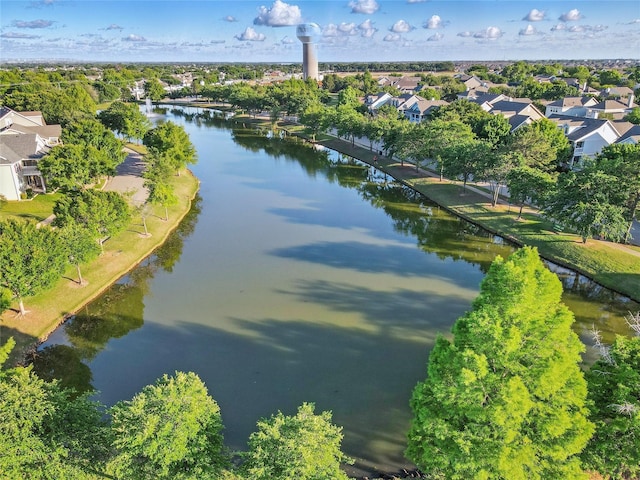 1632 Degnen Ln, Providence Village, TX 76227 - aerial view of property's location with nearby suburban area and a large body of water