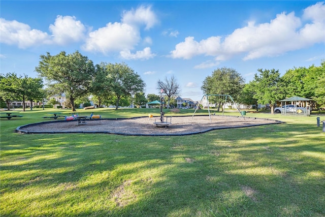 1632 Degnen Ln, Providence Village, TX 76227 - view of home's community featuring a yard and a gazebo