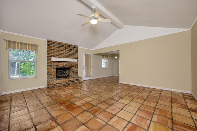 320 Gloria St, Keller, TX 76248 - unfurnished living room featuring baseboards, plenty of natural light, and a ceiling fan