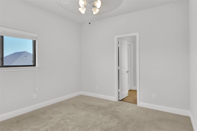 2917 Bobcat Dr, Melissa, TX 75454 - unfurnished room with carpet flooring, a ceiling fan, and baseboards