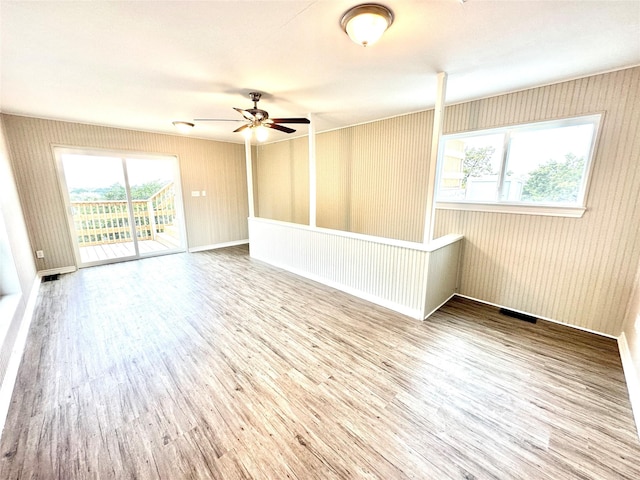 177 Catfish Trl, Whitney, TX 76692 - spare room with a ceiling fan and wood finished floors