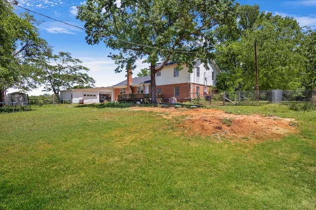 13591 County Road 420, Tyler, TX 75704 - view of yard with a garage