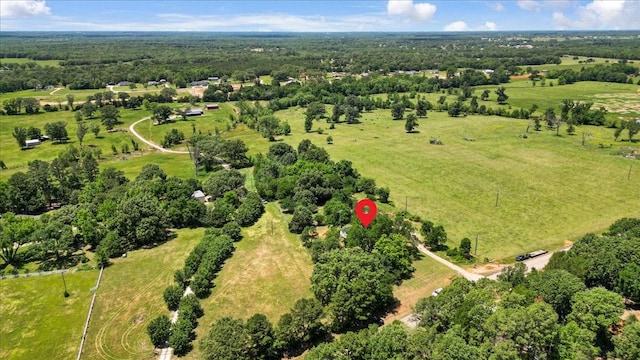 13591 County Road 420, Tyler, TX 75704 - aerial view of property and surrounding area with rural landscape