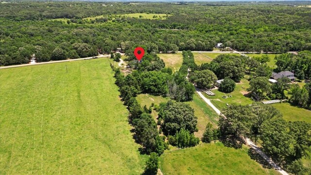 13591 County Road 420, Tyler, TX 75704 - aerial view of property and surrounding area featuring a heavily wooded area