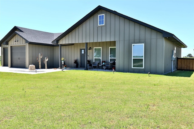 130 County Road 2630, Decatur, TX 76234 - view of front of house with board and batten siding, an attached garage, and roof with shingles