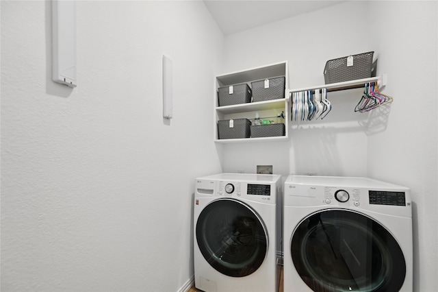 832 Garner Dr, Fate, TX 75087 - washroom featuring separate washer and dryer