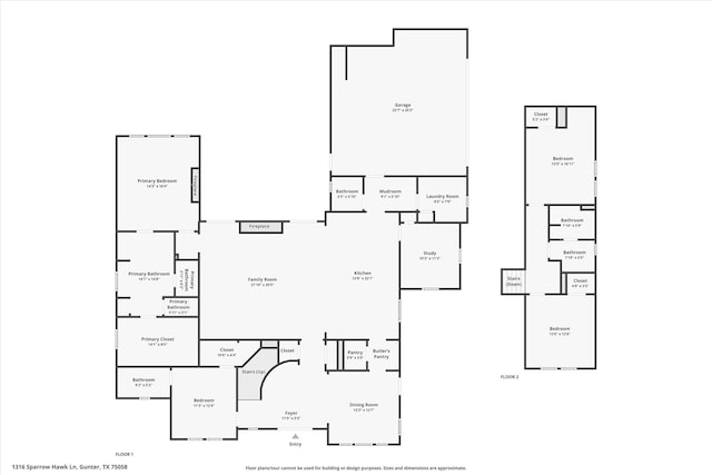 1316 Sparrow Hawk Ln, Gunter, TX 75058 - home floor plan