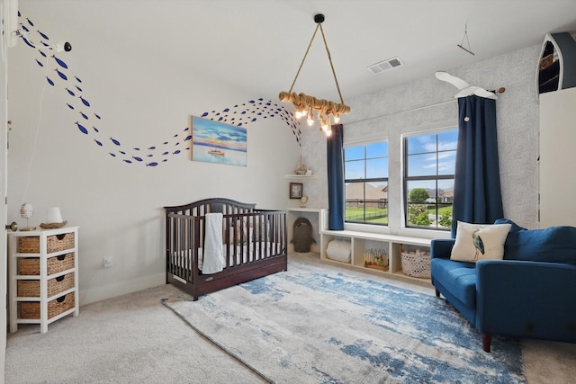 1316 Sparrow Hawk Ln, Gunter, TX 75058 - carpeted bedroom featuring a crib