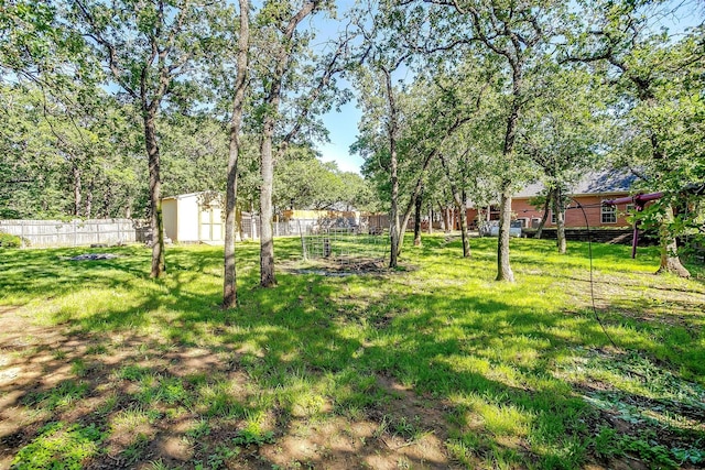 1201 W Buffalo Trl, Joshua, TX 76058 - view of yard with an outdoor structure and a storage unit