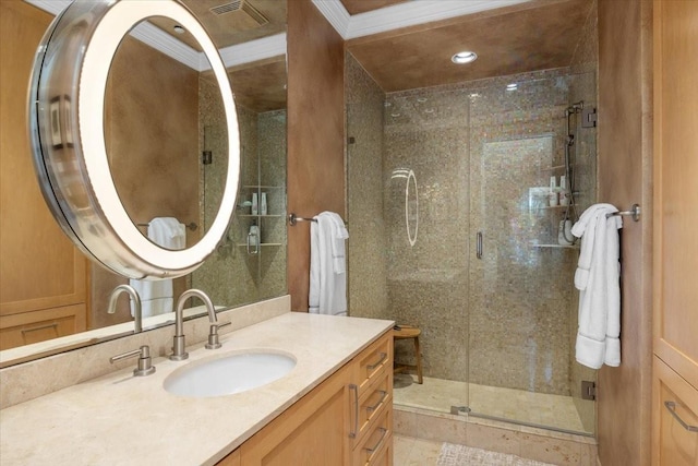 201 Jenkins Rdg, Aledo, TX 76008 - full bath featuring a stall shower and vanity