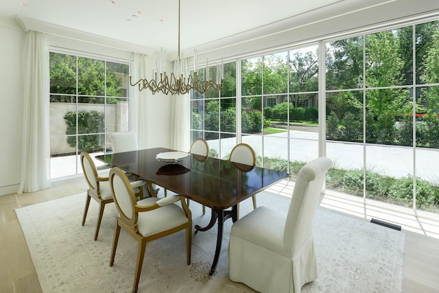 3906 Shenandoah St, Highland Park, TX 75205 - dining space with plenty of natural light and light wood finished floors