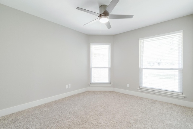 7300 Frances Ct, North Richland Hills, TX 76182 - carpeted empty room with baseboards, plenty of natural light, and a ceiling fan