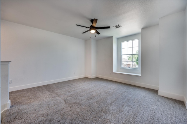 9316 Norfolk Ln, Mckinney, TX 75071 - unfurnished room featuring a ceiling fan, baseboards, and carpet floors