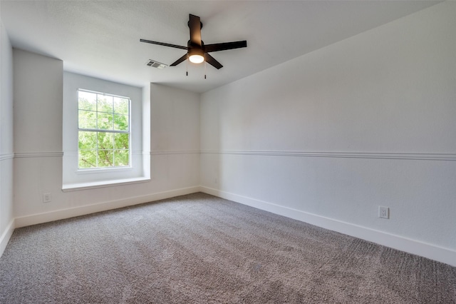 9316 Norfolk Ln, Mckinney, TX 75071 - carpeted spare room with baseboards and ceiling fan