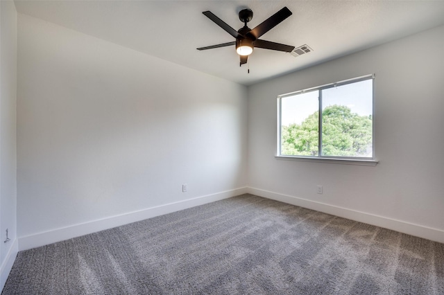 9316 Norfolk Ln, Mckinney, TX 75071 - carpeted spare room with baseboards and a ceiling fan