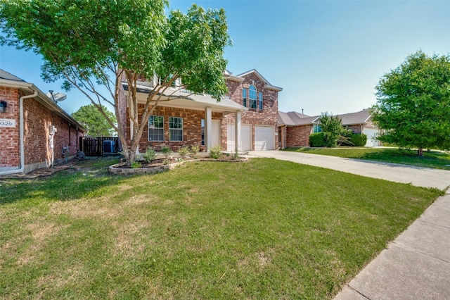 9316 Norfolk Ln, Mckinney, TX 75071 - view of front facade featuring an attached garage, brick siding, and concrete driveway
