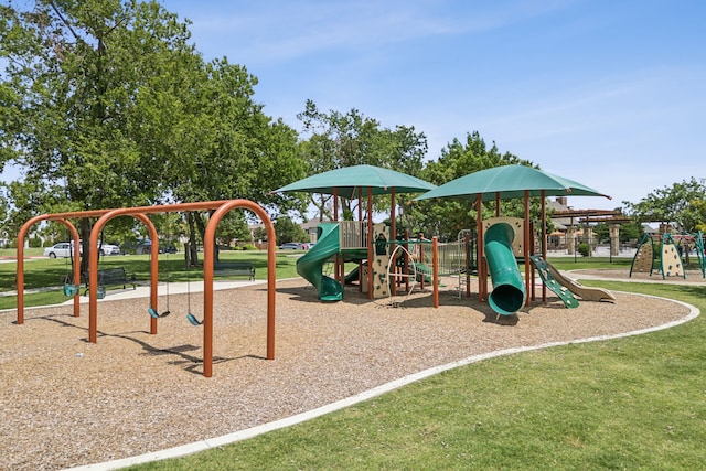 1654 Castleford Dr, Forney, TX 75126 - communal playground featuring a lawn