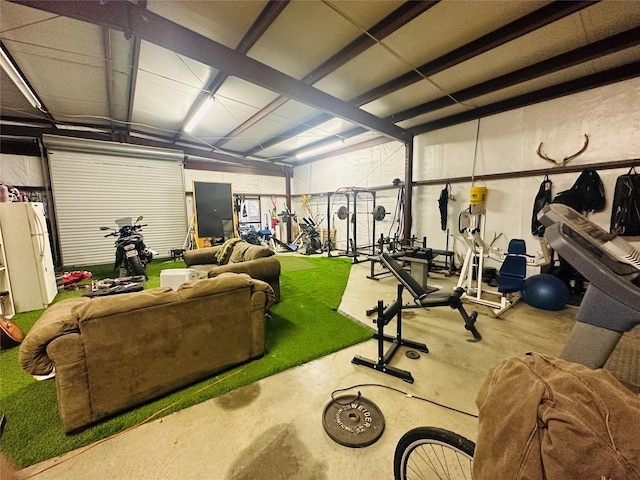 637 County Road 4420, Winnsboro, TX 75494 - garage with freestanding refrigerator