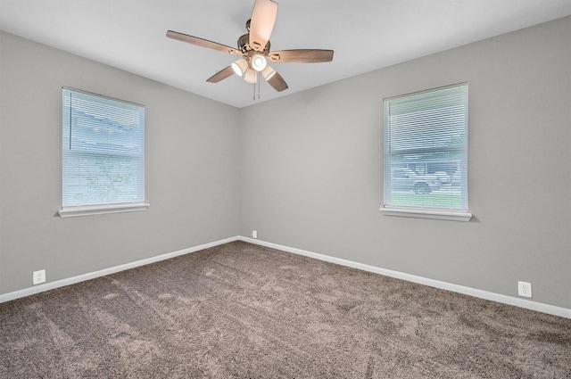 2519 N Hickory St, Sherman, TX 75092 - unfurnished room featuring carpet floors, a ceiling fan, and baseboards