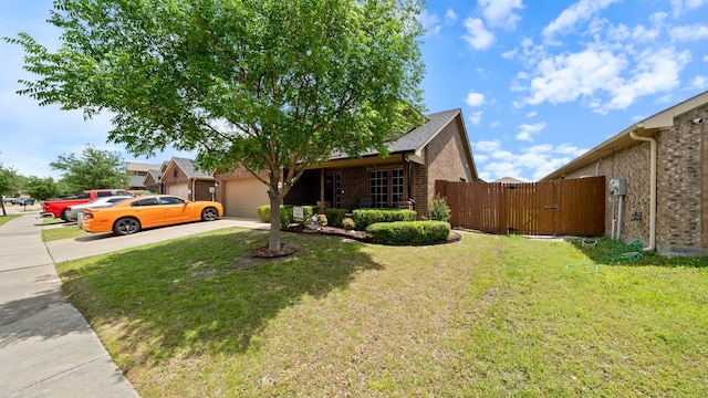 2005 Sterling Gate Dr, Heartland, TX 75126 - view of front of property featuring brick siding, driveway, a garage, and a gate